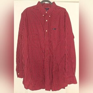 Chaps Red & Blue Checkered Men's Shirt XL